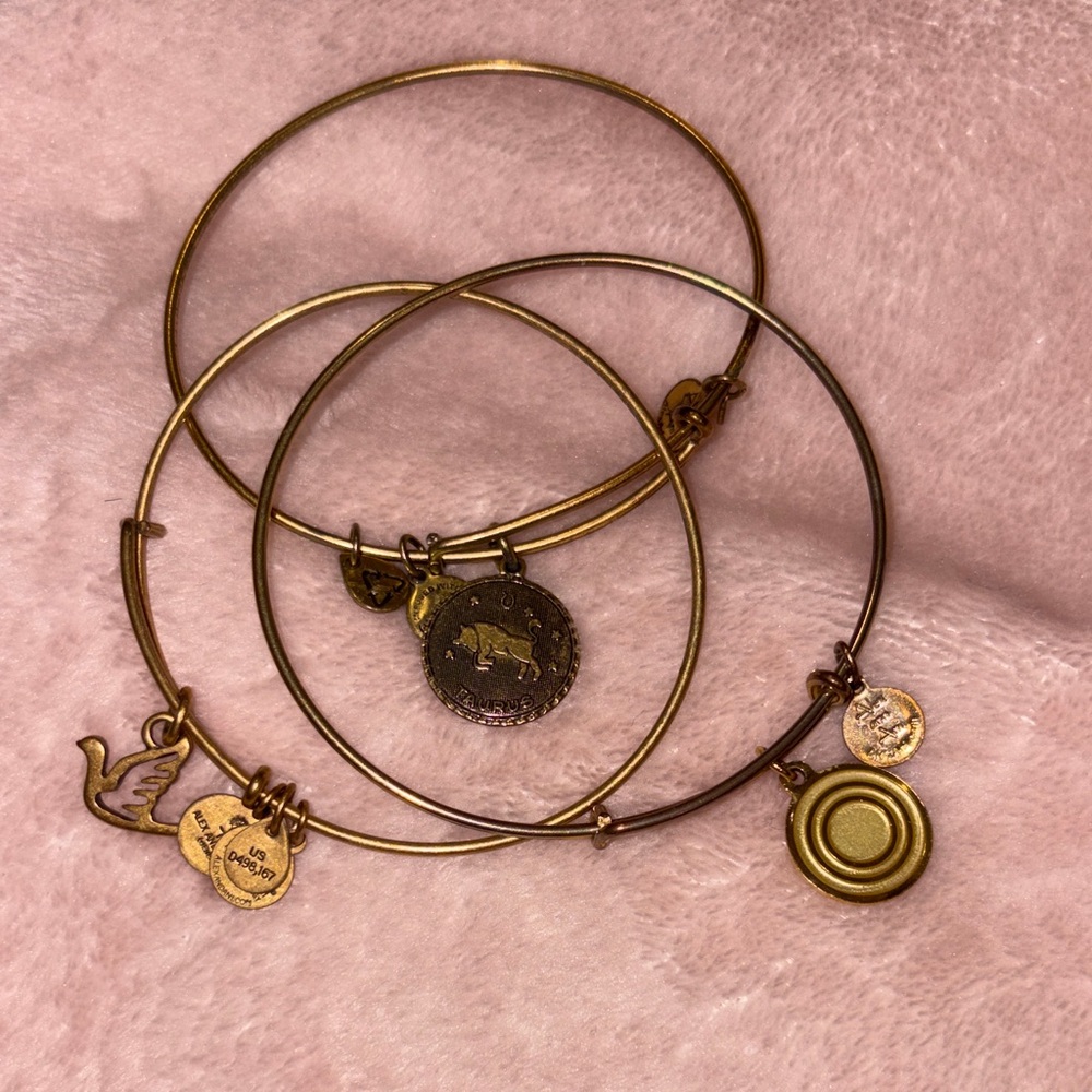 Alex and Ani Gold Zodiac Charm Bangles